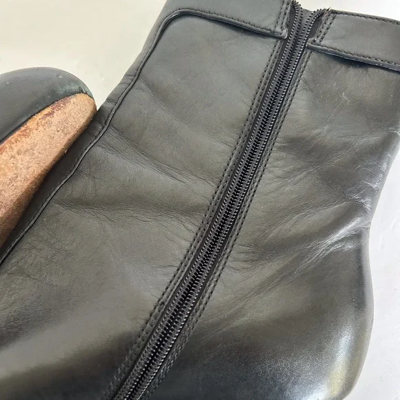 VIA SPIGA BLACK LEATHER BOOTS SIZE 8.5 - Picture 12 of 16